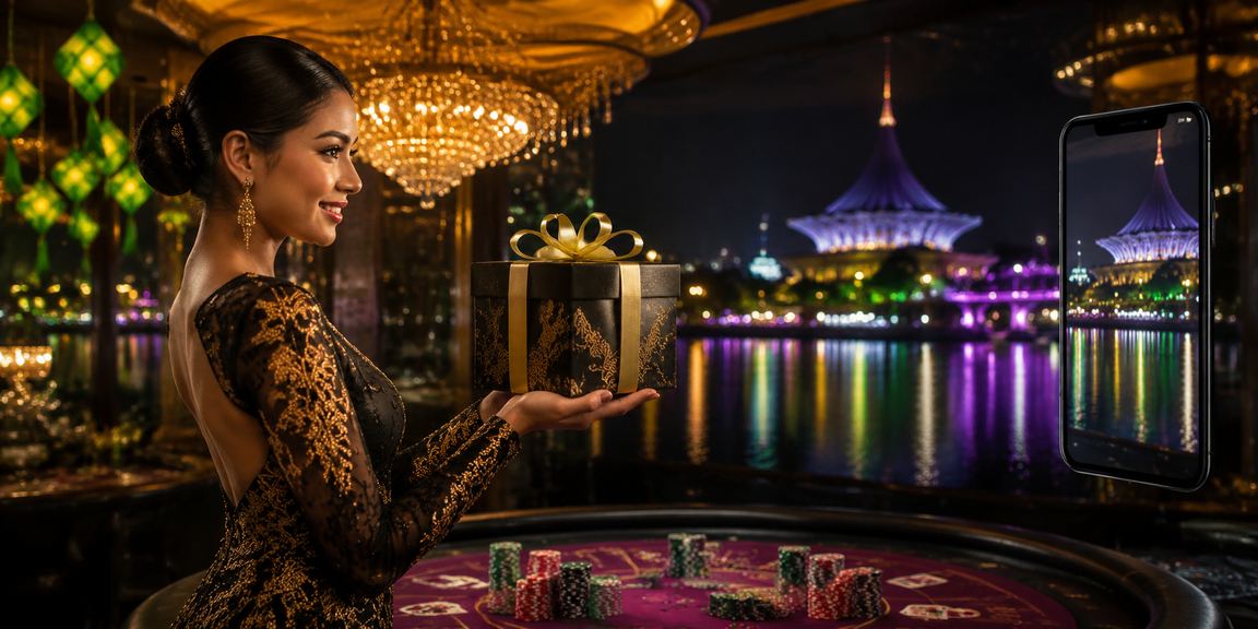 Kasino mudah alih sempena Hari Raya di Kuching