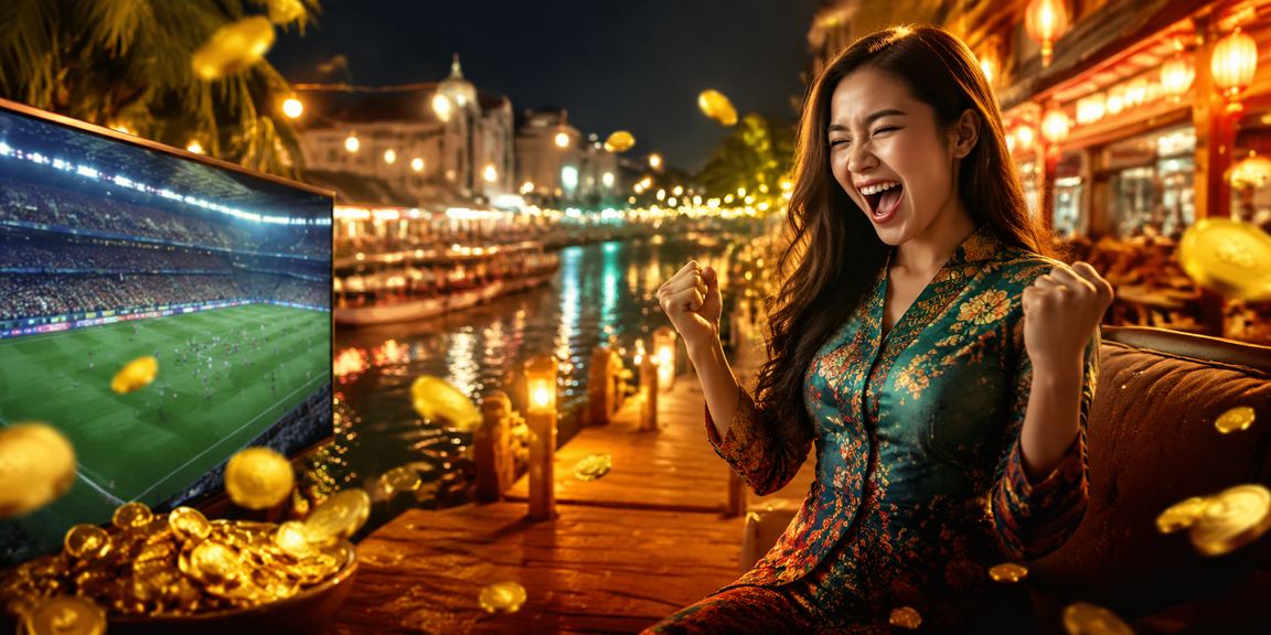 Suasana pertaruhan kasino bergaya Melayu di Melaka yang menggambarkan hiburan tempatan